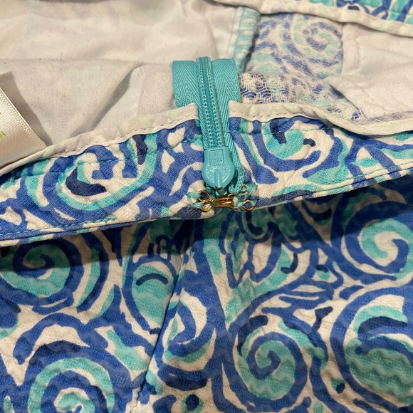 Lilly Pulitzer Adie Short Chasing Tail Blue Women’s Size 12 Pockets 3.5” Inseam - Picture 3 of 13